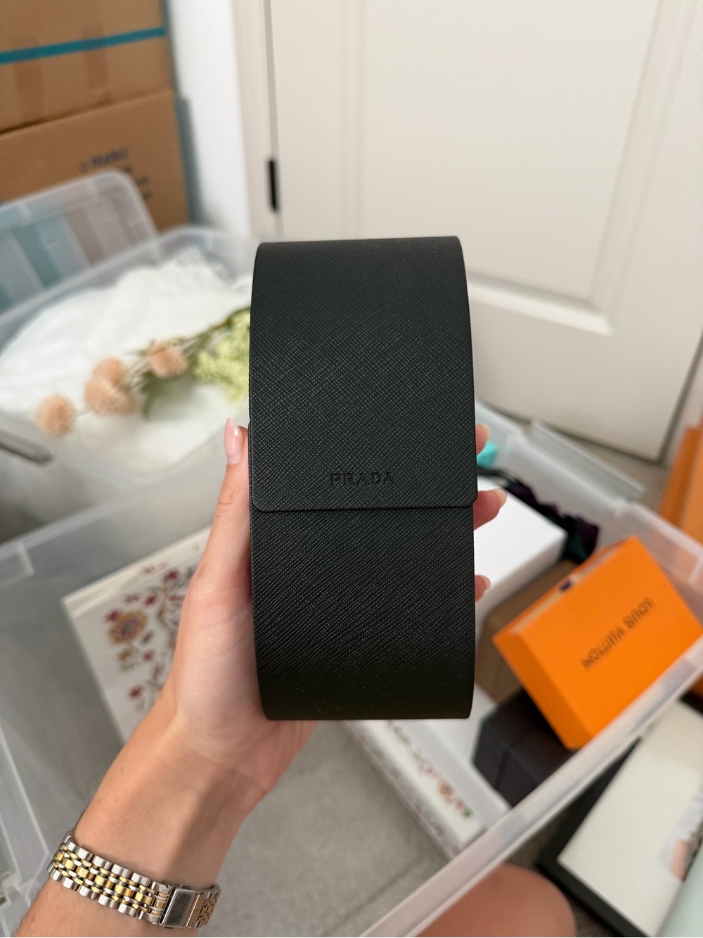 Prada Black Eyewear Case
